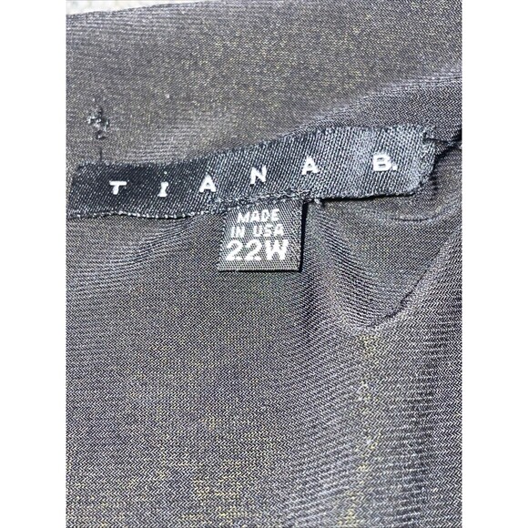 Tiana B Womens Jumpsuit Size 22W Wide Leg Minimalist Capsule Elegant Workwear - Picture 5 of 14